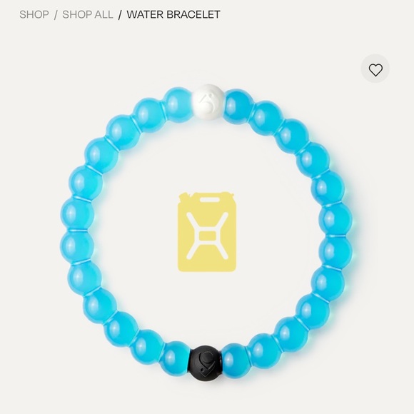 LOKAI bracelet set, 2 pack bundle. clear and blue pieces classic bracelets water - Picture 3 of 5